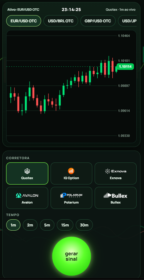 Tela do Space Pro Trader no celular